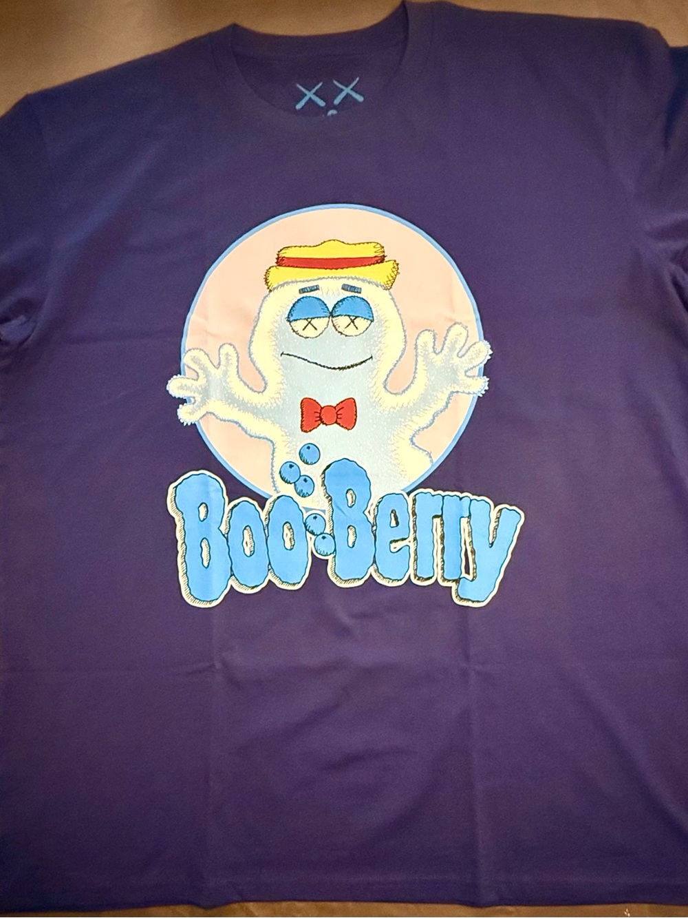 Kaws x General Mills Men’s XXL Blue Boo-Berry Graphic Print T-Shirt